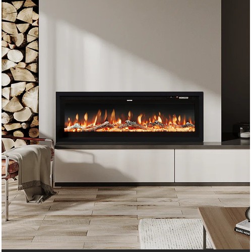 322 - 1 x Wade Logan Ketilfrith electric fire approx 101cm wide 240v RRP £176