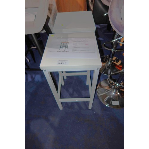 453 - 2 x Michealla counter stools with metal frames RRP £45 - Already assembled