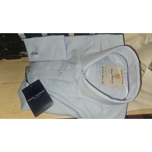 639 - 6 x gentleman's white shirts by Colin Ross, sizes include 16 and 19