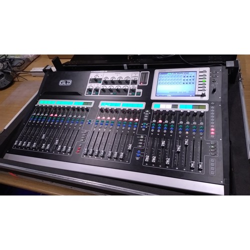 2490 - A large professional 28 channel sound board/mixer by Allen & Heath type GLD 112, with mobile flight ... 