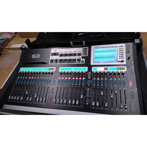 2490 - A large professional 28 channel sound board/mixer by Allen & Heath type GLD 112, with mobile flight ... 