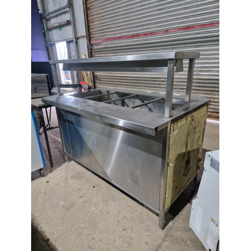 1006 - A commercial stainless steel catering heated carvery type unit by Victor fitted with an industrial 2... 