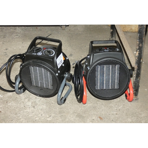 5130 - 2 x RS Pro fan heaters 2kw, 240v