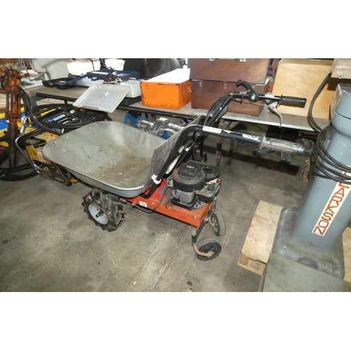 5139 - 1 x Green Team powered wheel barrow fitted with a Briggs and Stratton 35 Classic pull start petrol e... 