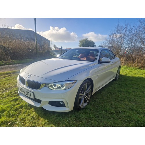 15 - BMW 435i M Sport Auto, Convertible,
Registration number: HG14 JFA,
V5: Present,
Odometer reading: 22... 