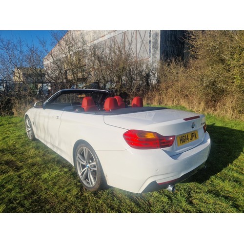 15 - BMW 435i M Sport Auto, Convertible,
Registration number: HG14 JFA,
V5: Present,
Odometer reading: 22... 