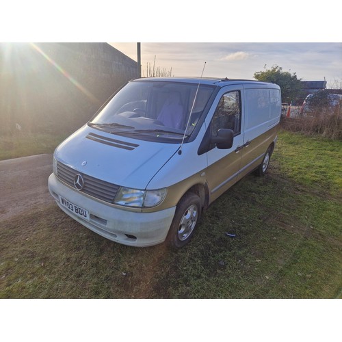 28 - Mercedes Vito Van,
Registration number: WV03 BDU,
V5: Present,
Odometer reading: 66,612 miles,
Date ... 