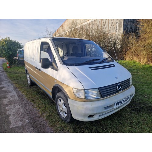 28 - Mercedes Vito Van,
Registration number: WV03 BDU,
V5: Present,
Odometer reading: 66,612 miles,
Date ... 