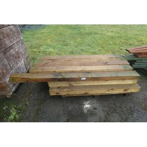 7003 - 21 x wooden posts comprising of 14 x 10cm, 10 x 10cm and 15 x 7.5cm, lengths vary up to approx 180cm