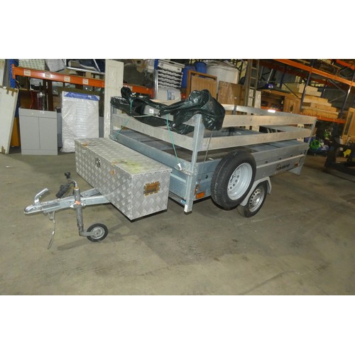 6994 - A single axle, un-braked  trailer by Brenderup, model 3205, Gross weight 750kg, the body measures ap... 