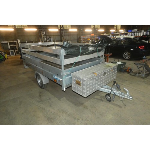 6994 - A single axle, un-braked  trailer by Brenderup, model 3205, Gross weight 750kg, the body measures ap... 