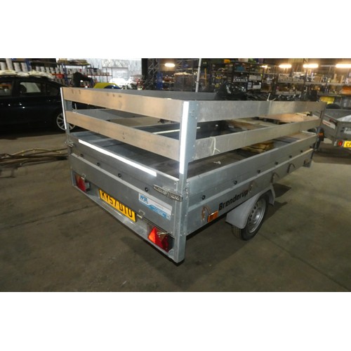 6994 - A single axle, un-braked  trailer by Brenderup, model 3205, Gross weight 750kg, the body measures ap... 