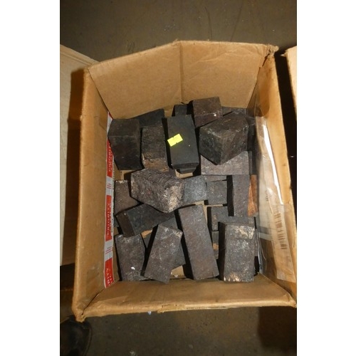 5509 - 1 box containing a quantity of small pieces of a very dark tropical hardwood (exact type unknown)