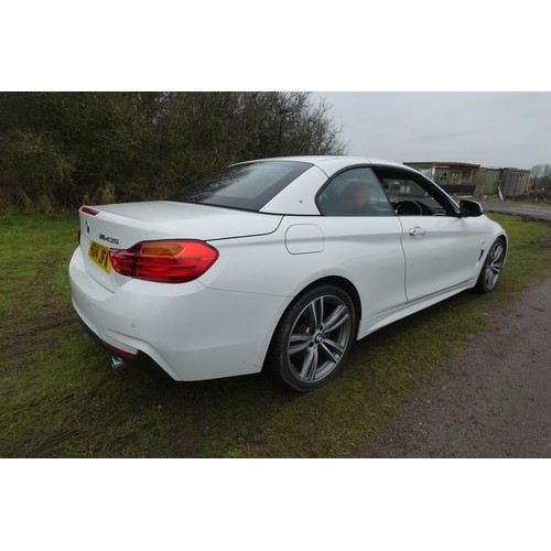 15 - BMW 435i M Sport Auto, Convertible,
Registration number: HG14 JFA,
V5: Present,
Odometer reading: 22... 