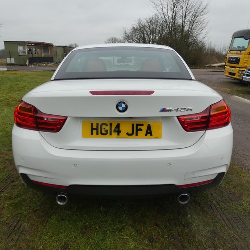 15 - BMW 435i M Sport Auto, Convertible,
Registration number: HG14 JFA,
V5: Present,
Odometer reading: 22... 