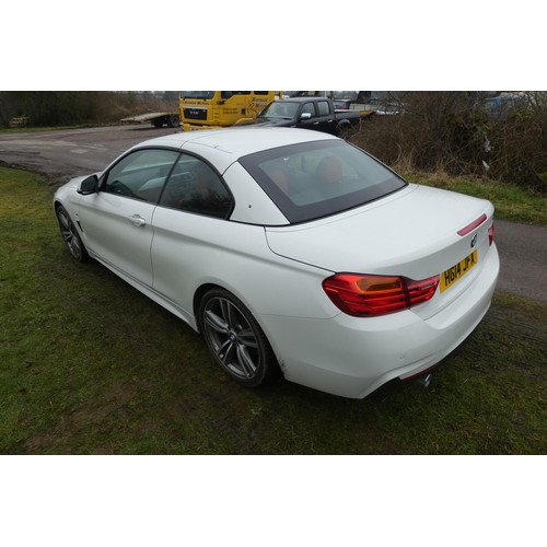 15 - BMW 435i M Sport Auto, Convertible,
Registration number: HG14 JFA,
V5: Present,
Odometer reading: 22... 