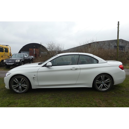 15 - BMW 435i M Sport Auto, Convertible,
Registration number: HG14 JFA,
V5: Present,
Odometer reading: 22... 