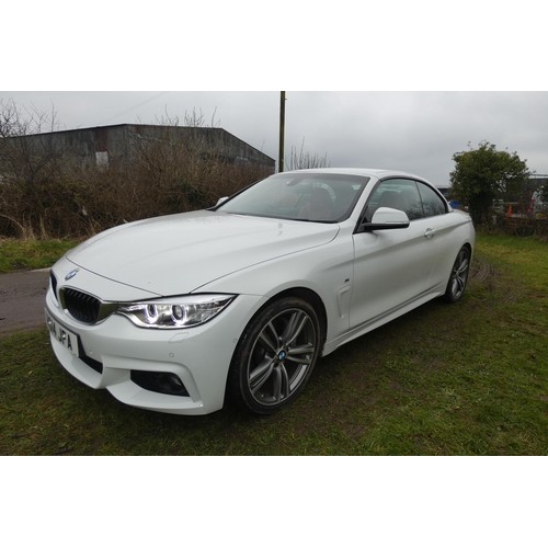 15 - BMW 435i M Sport Auto, Convertible,
Registration number: HG14 JFA,
V5: Present,
Odometer reading: 22... 