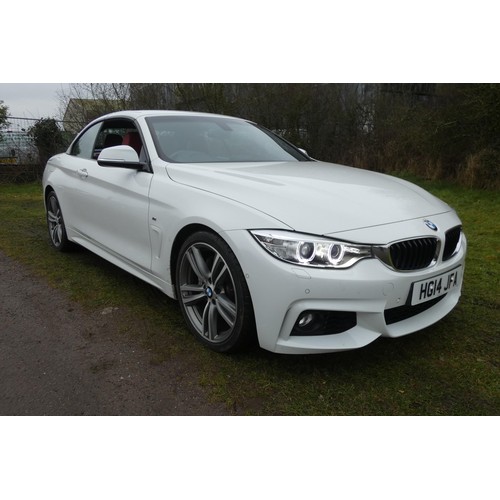 15 - BMW 435i M Sport Auto, Convertible,
Registration number: HG14 JFA,
V5: Present,
Odometer reading: 22... 