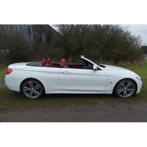 15 - BMW 435i M Sport Auto, Convertible,
Registration number: HG14 JFA,
V5: Present,
Odometer reading: 22... 