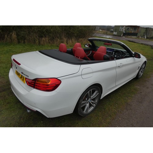 15 - BMW 435i M Sport Auto, Convertible,
Registration number: HG14 JFA,
V5: Present,
Odometer reading: 22... 