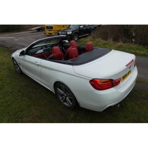 15 - BMW 435i M Sport Auto, Convertible,
Registration number: HG14 JFA,
V5: Present,
Odometer reading: 22... 