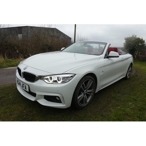 15 - BMW 435i M Sport Auto, Convertible,
Registration number: HG14 JFA,
V5: Present,
Odometer reading: 22... 