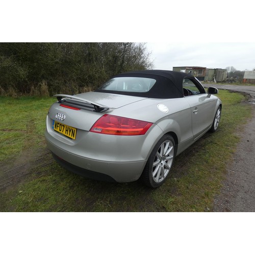 9 - Audi TT TFSI Convertible,
Registration number: WF07 HYN,
V5: Present, 
Odometer reading: 39,094 mile... 