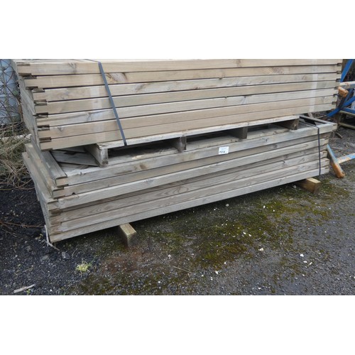 7014 - 7 x Fence panels each measuring approx 180cm L x 90cm H - Bottom stack