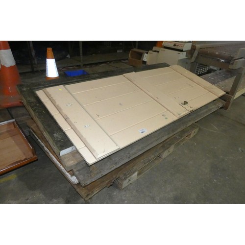 6457 - 1 pallet containing 8 x various wooden doors. Not practical to list in detail so please view or see ... 