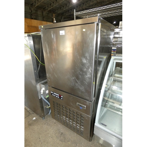 1295 - A commercial stainless steel blast chiller by Zanussi BC44 / 9Vtx 3 phase - trade