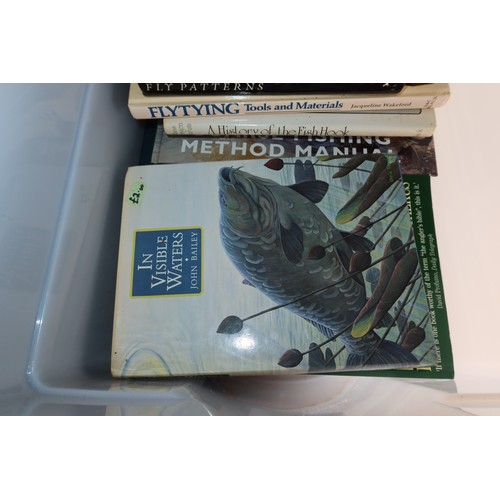 2036 - 1 box containing a quantity of various fishing related books