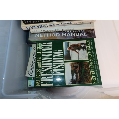 2036 - 1 box containing a quantity of various fishing related books