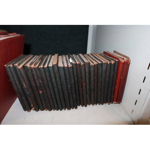 3049 - A small collection of vintage leather bound poetry books (one shelf)