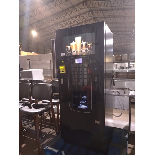 1001 - A large hot drink vending machine by Crane Merchandising Systems, type Icon year 2019 serial 2941-14... 