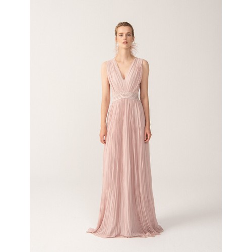 426 - 1 x Rowley Hesselballe Jemre pink pleated bridesmaid dress RRP £ 99(was originally much higher than ... 