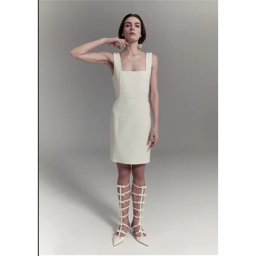 482 - 1 x Rowley Hesselballe Margo white silk sequin strap mini dress  RRP £249 (was originally much highe... 