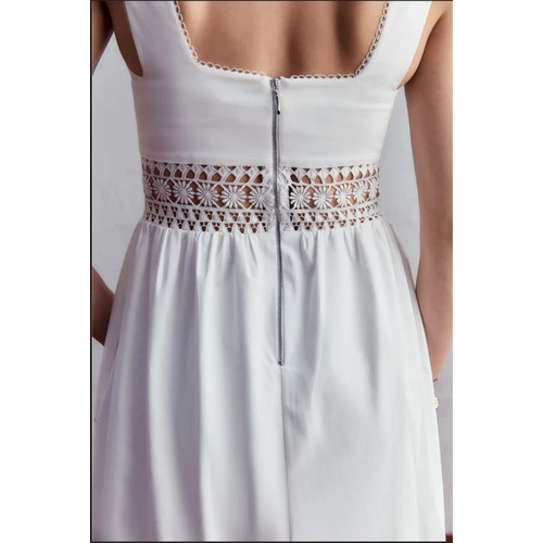 512 - 1 x Rowley Hesselballe Lyra cotton daisy lace detail midi dress RRP £159 (was originally much higher... 