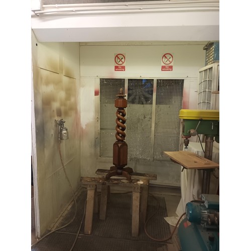 6801 - 1 x large spray booth with fan, lights etc, contents of 2 pallets and 1 stillage which is not includ... 