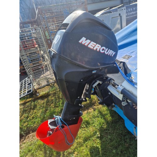 6799 - 1 x 16ft Mayland E-500 fishing boat, fitted with a Garmin fish finder and a Four stroke Mercury 30hp... 