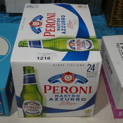 A case containing 24 bottles of Peroni 330ml