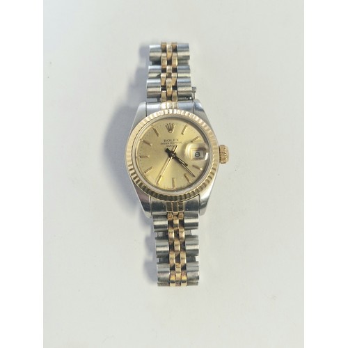 3176 - A 1988 vintage ladies Rolex Oyster Perpetual wristwatch with bracelet and certificate