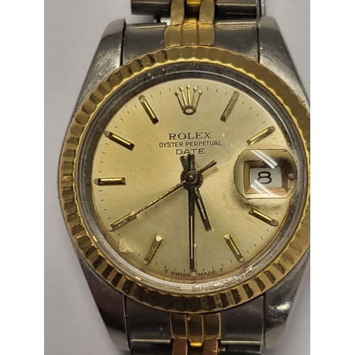 3176 - A 1988 vintage ladies Rolex Oyster Perpetual wristwatch with bracelet and certificate