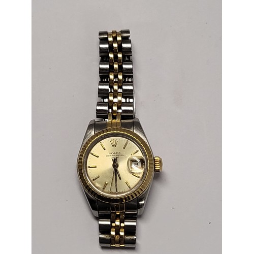 3176 - A 1988 vintage ladies Rolex Oyster Perpetual wristwatch with bracelet and certificate