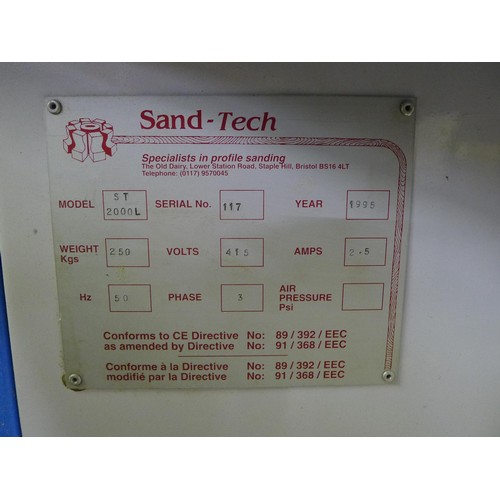 5052 - 1 x Sand-Tech edge sander model ST-2000L, YOM 1995, 3ph, weight approx 250kg