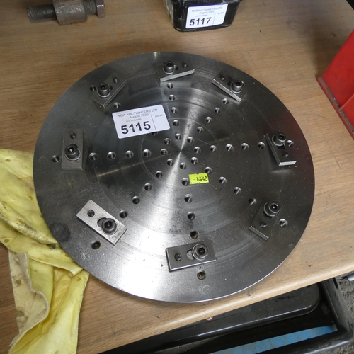 5115 - 1 x lathe face plate diameter approx 13 inch