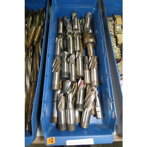 5070 - 1 x blue plastic box containing a quantity of various milling cutters