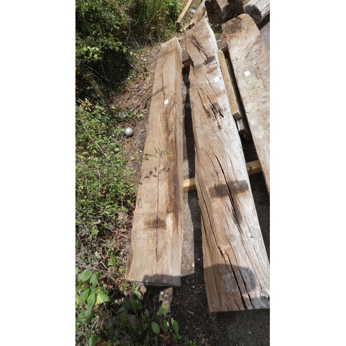 6533 - 1 x 30 year old air dried english oak beam (lovely colour when sanded)  measuring approx 300cm x 26c... 