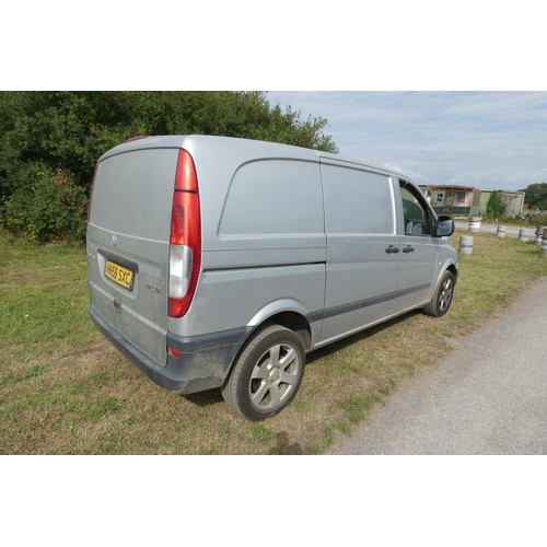 9 - Mercedes Vito 111 CDI Compact,
Registration number: HN58 SXC,
V5: Present,
Odometer reading: 140,325... 