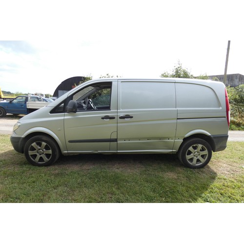 9 - Mercedes Vito 111 CDI Compact,
Registration number: HN58 SXC,
V5: Present,
Odometer reading: 140,325... 
